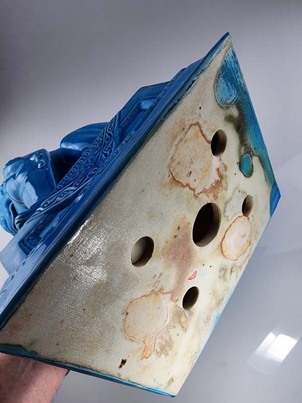 Asian items: Large Blue Chinese Foo Dogs