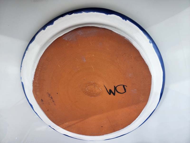 - Signed studio pottery: Morris and James large Platter