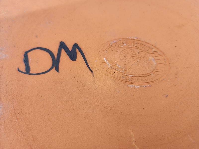 - Signed studio pottery: Morris and James large Platter