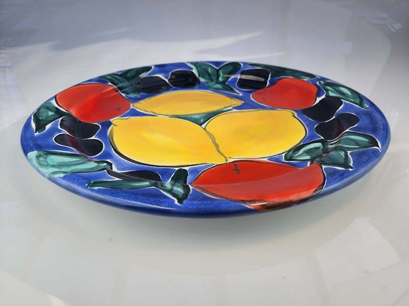 - Signed studio pottery: Morris and James large Platter