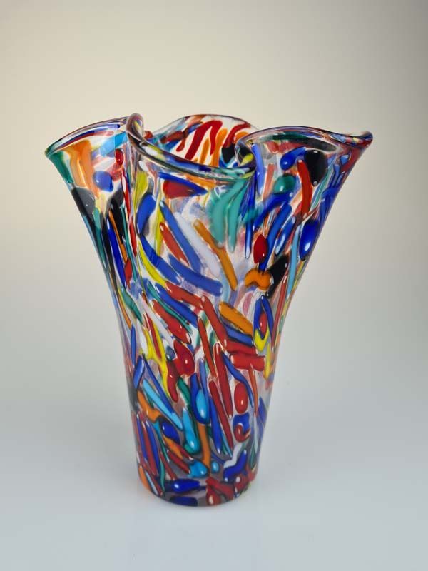 Glass: Murano art glass vase