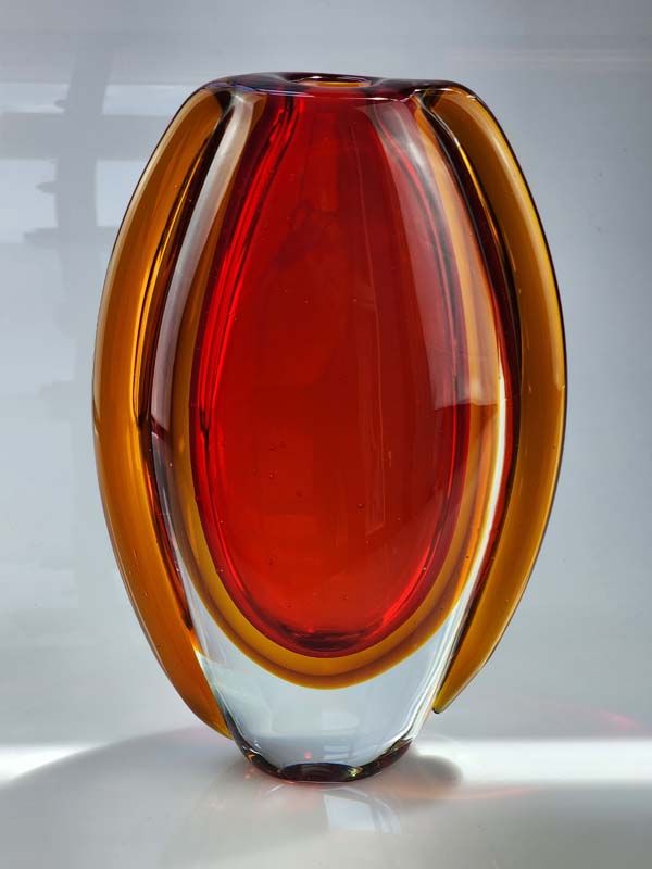 Glass: Murano art glass vase