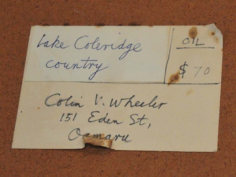 Colin Wheeler: Colin Wheeler - Lake Coleridge