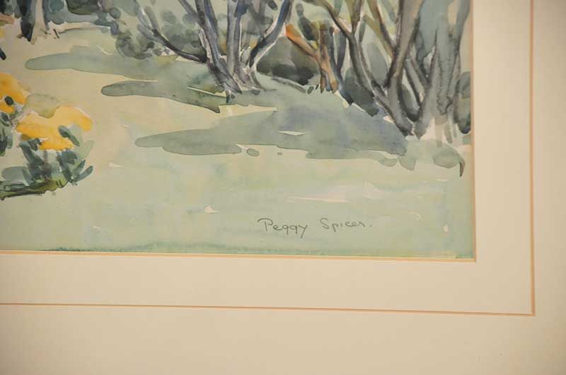 Peggy Spicer: Peggy Spicer Watercolour Painting - landscape