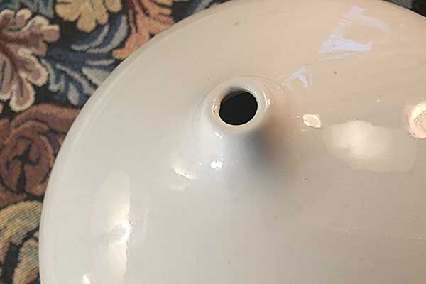 NZ Pottery: Peter Collis White Orb Vase