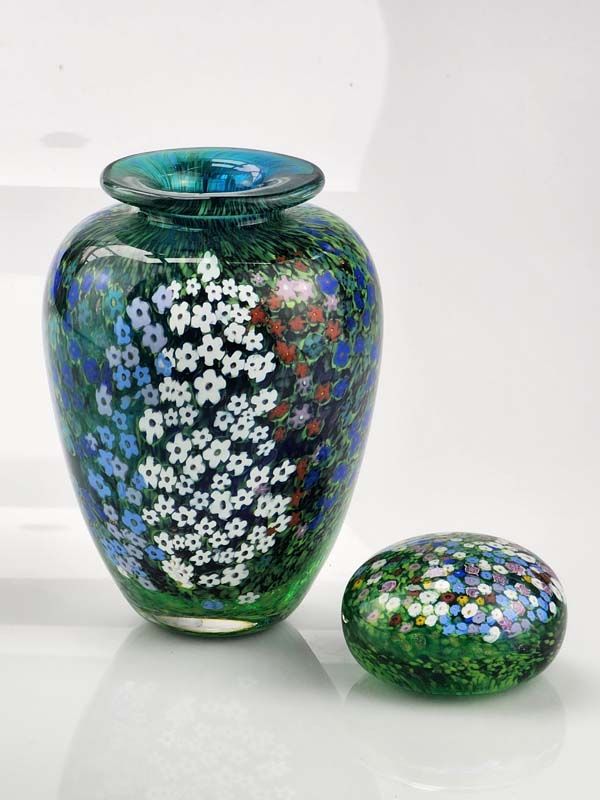 Glass: Peter Raos Monet Spring Glass Paperweight
