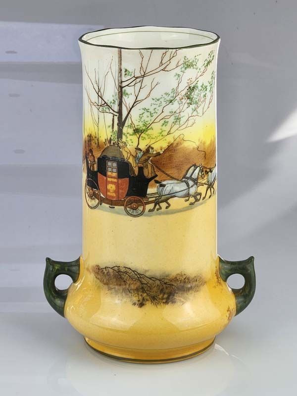 Royal Doulton - Coaching Days double handled vase