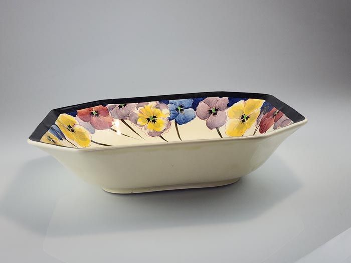 Royal Doulton: Large Pansy Square Bowl D4049