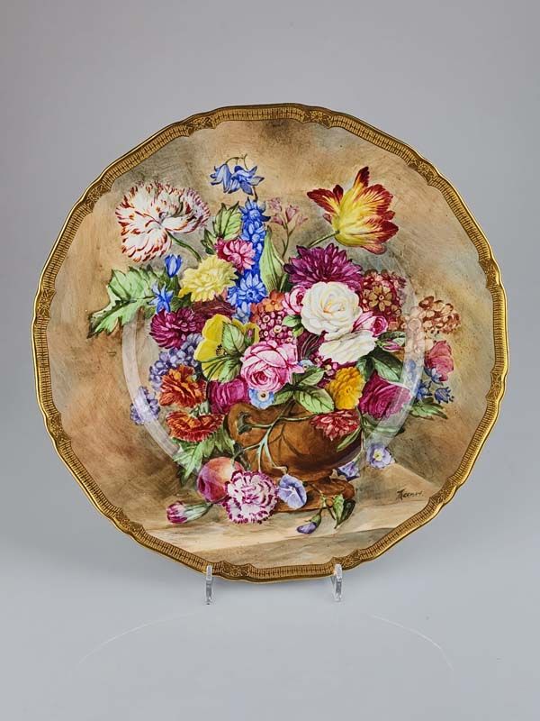 Royal Worcester: Royal Worcester Plate - Posy Flower