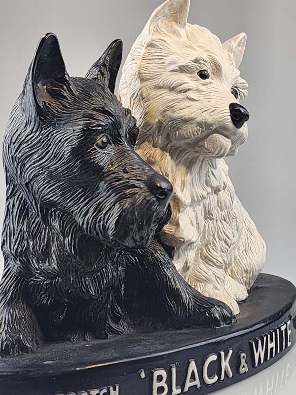 Antiques: Black & White Whisky Dogs Advertising