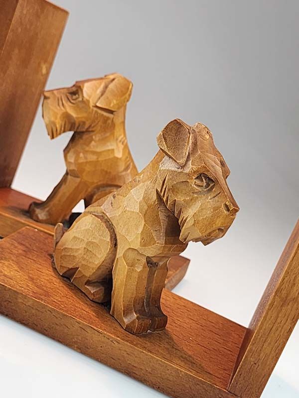 Wooden bookends - Scottish Terrier