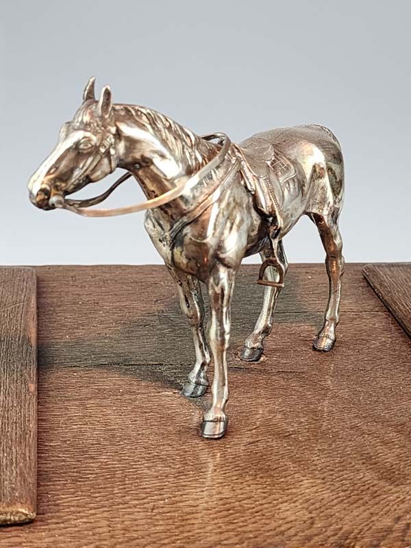Continental Silver Equestrian Desk Set