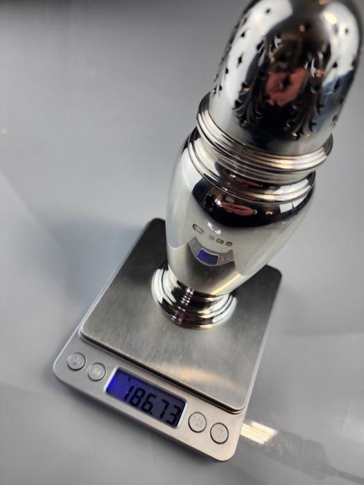 Silver & Gold: Sterling Silver Sugar Shaker 1930