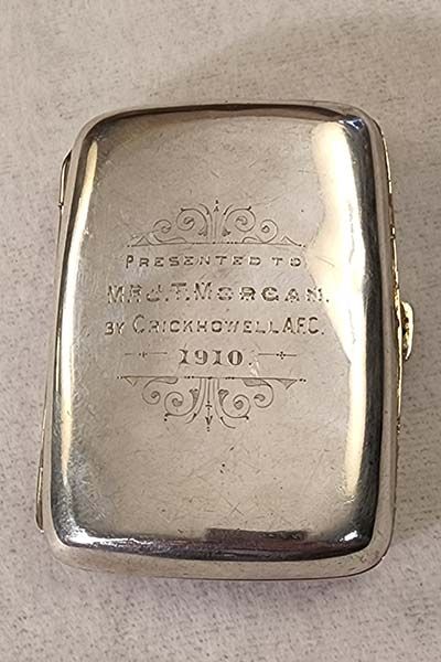 Silver cigarette case - Birmingham 1908