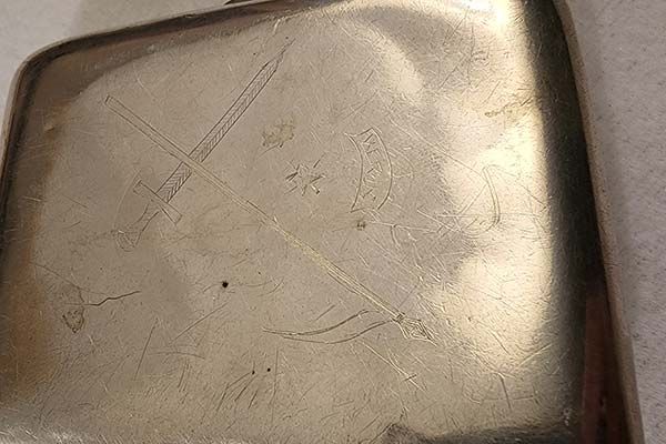 Sterling Silver: Sterling Silver Cigarette Case 1924