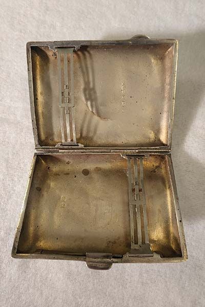 Silver & Gold: Sterling Silver Cigarette Case 1924