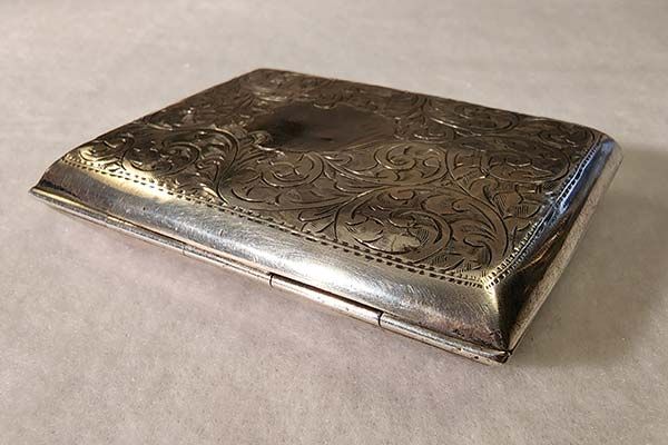 Silver & Gold: Sterling Silver Cigarette Case 1924