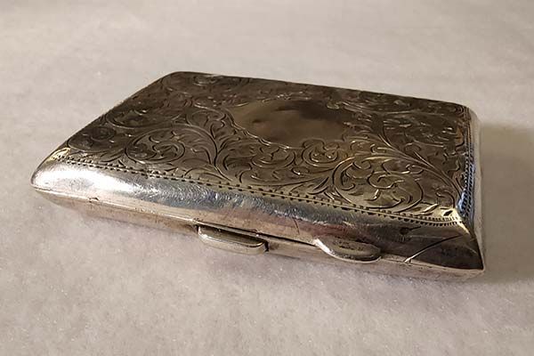 Silver & Gold: Sterling Silver Cigarette Case 1924