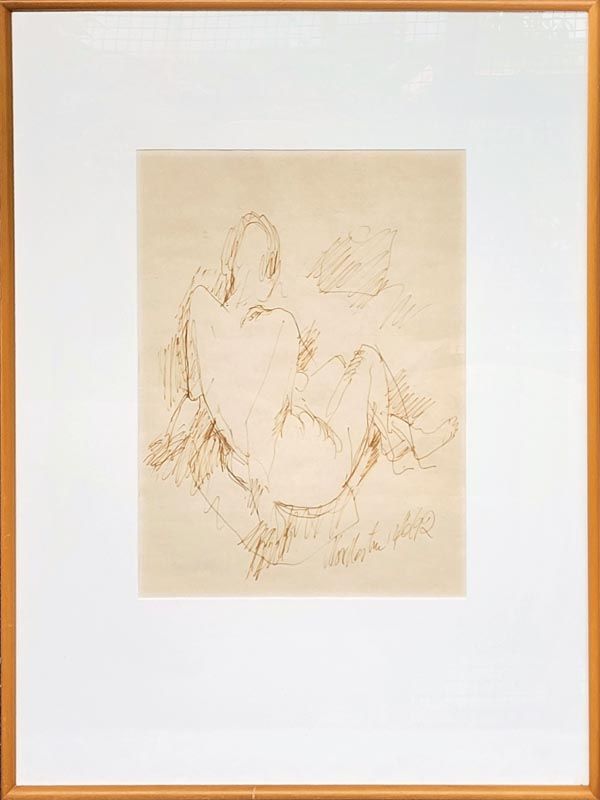 New Zealand Art: Toss Woollaston Naked Lady