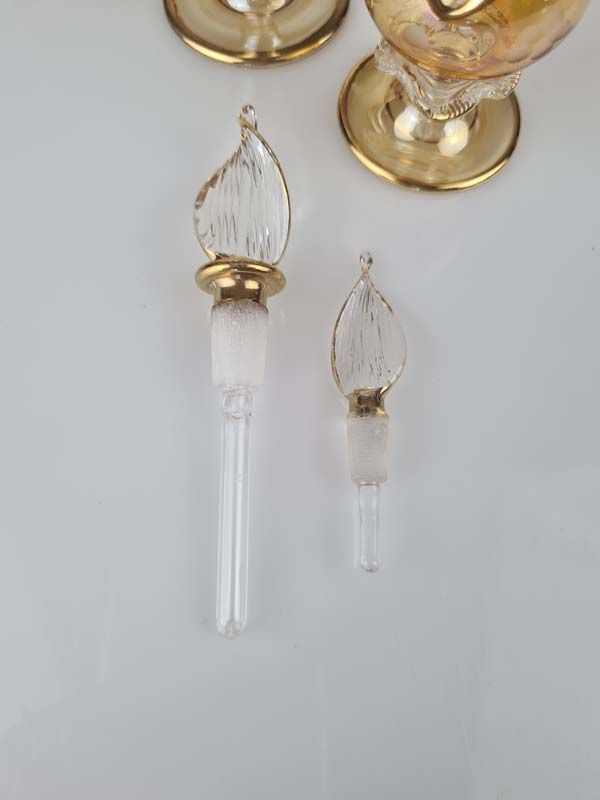 Glass: Two Egyptian glass perfume bottle