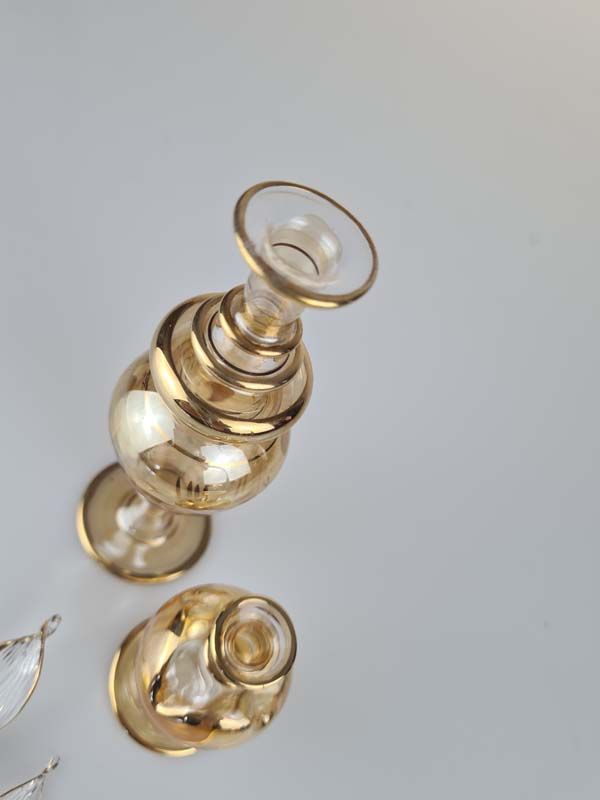 Glass: Two Egyptian glass perfume bottle