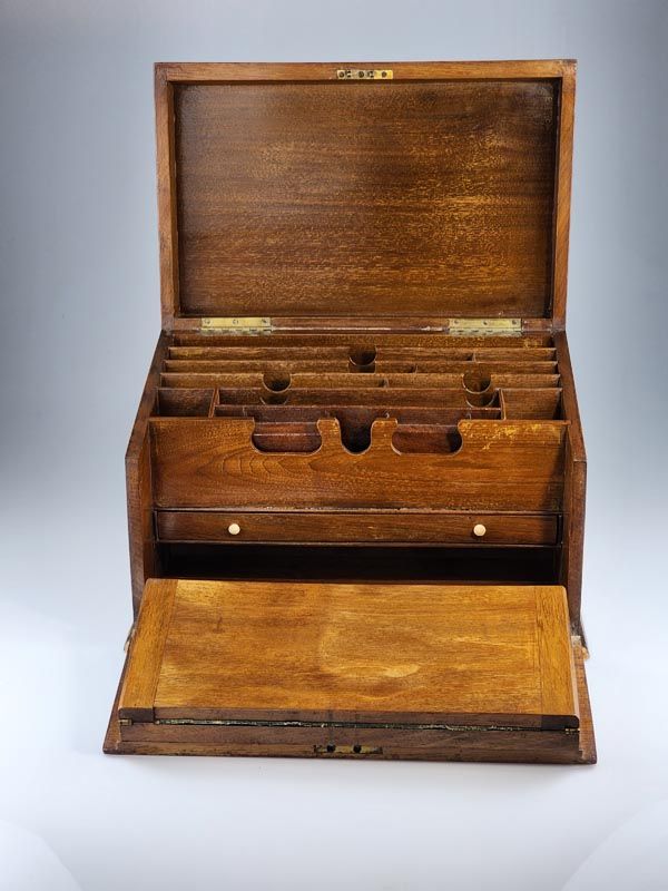 Victorian Wooden Stationary Box