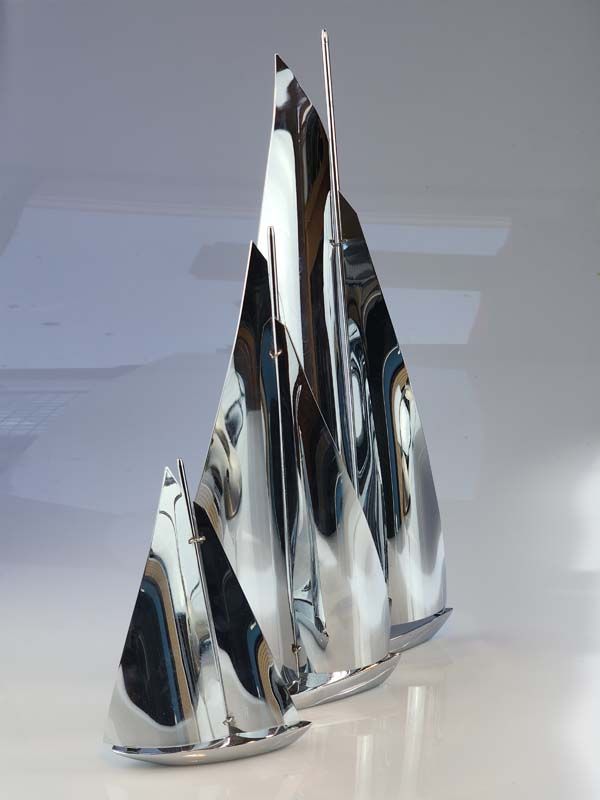 Vintage & Retro: Set of Vintage Chrome Yachts