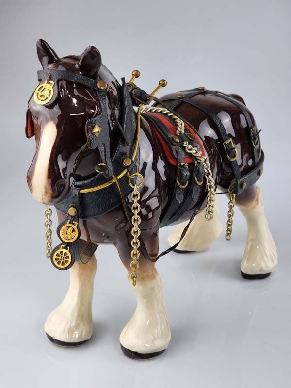 Large Melba Ware Clydesdale Horse figurine