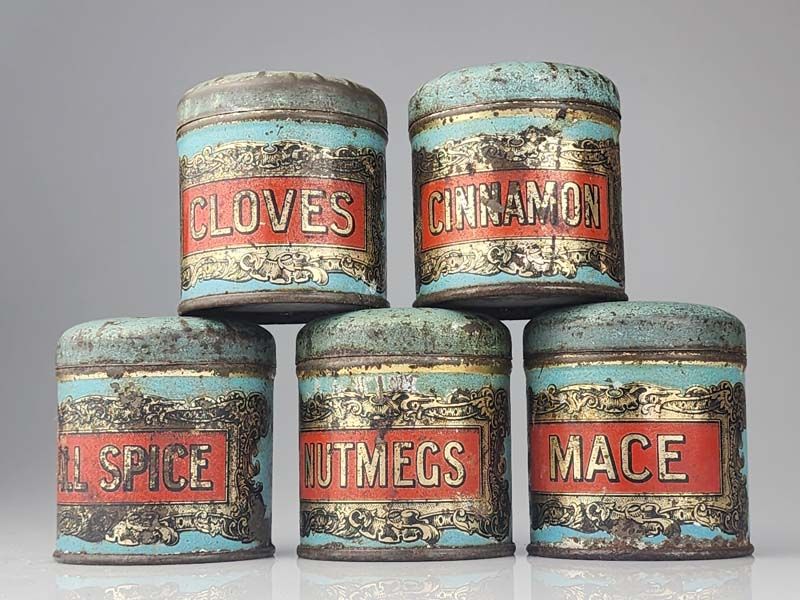 Vintage spice jars