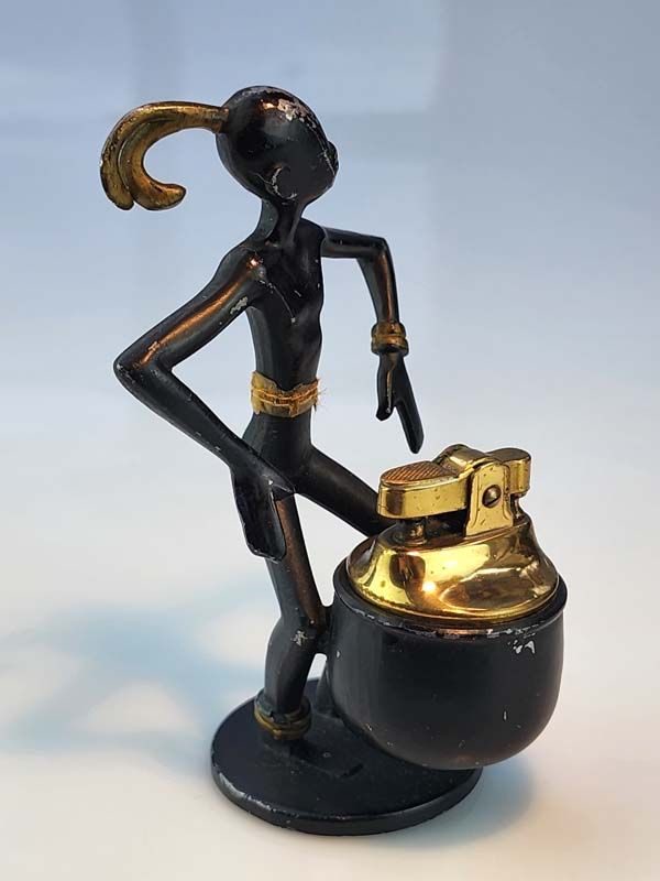 Vintage & Retro: Vintage table lighter - African lady