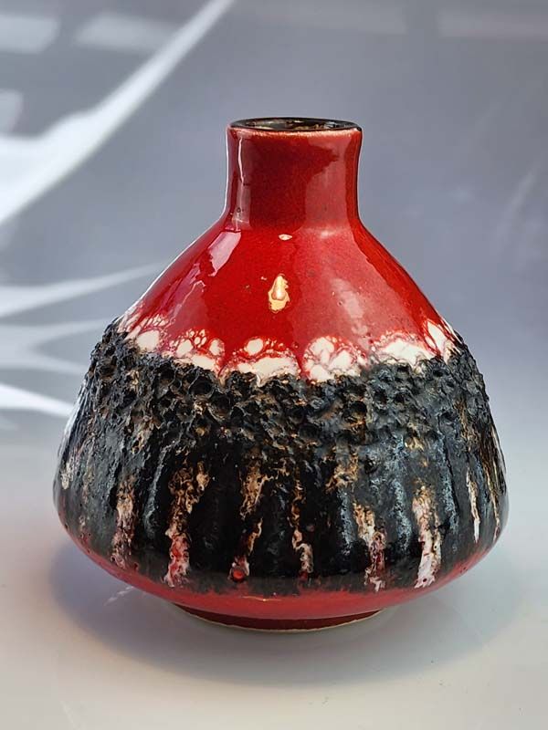 Fat Lava West Germany Pottery Vase