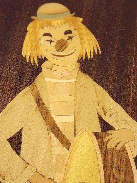 Wooden items: Wooden Clown Pictures